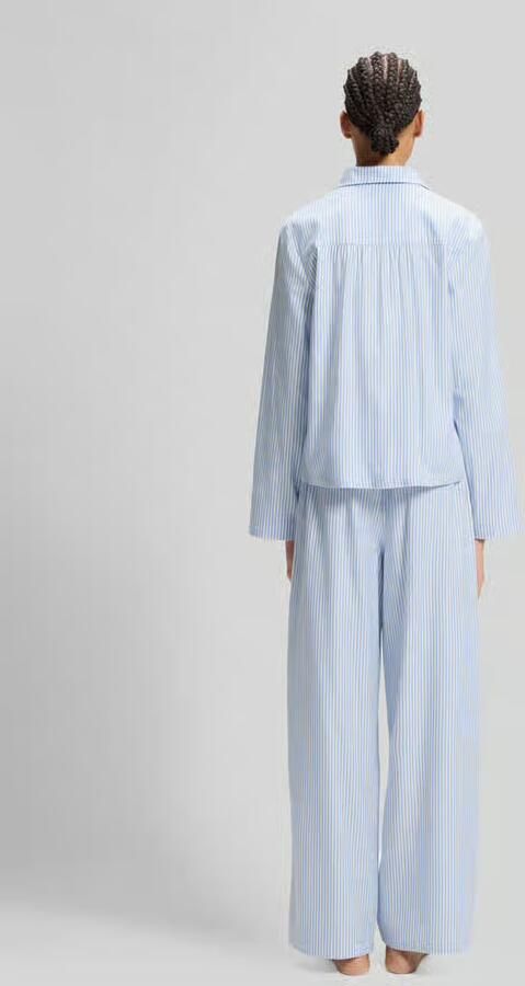 HUGO loose fit pyjamabovendeel van katoen- en viscosemix model 'DREEM' - Foto 2