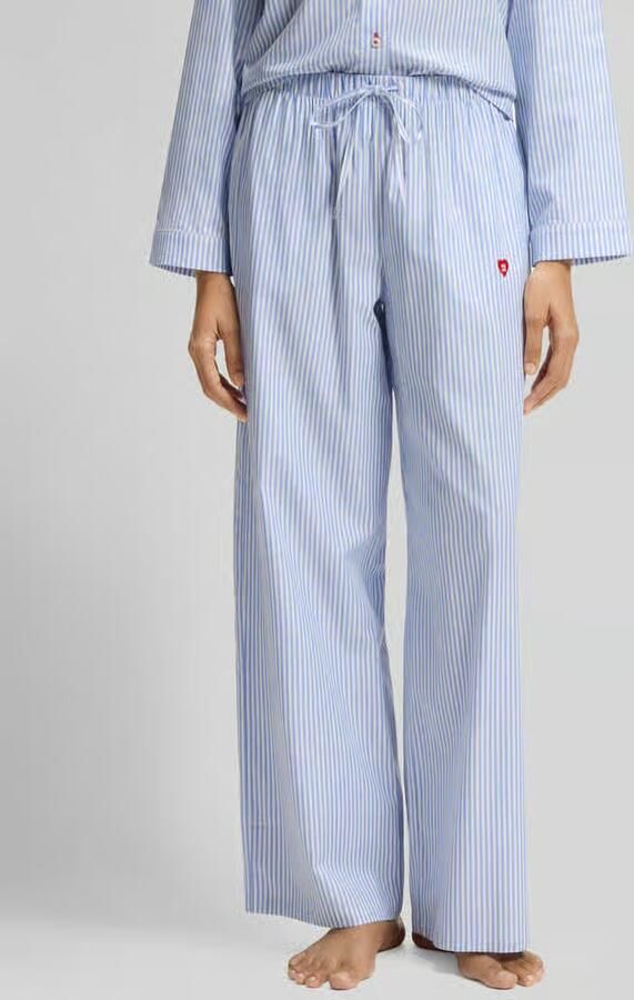 HUGO loose fit pyjamabroek van mix van katoen en viscose model 'DREEM' - Foto 2