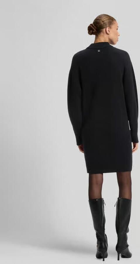 HUGO Loose fit tricotjurk van mix van wol en viscose model 'Sorelleny' - Foto 2