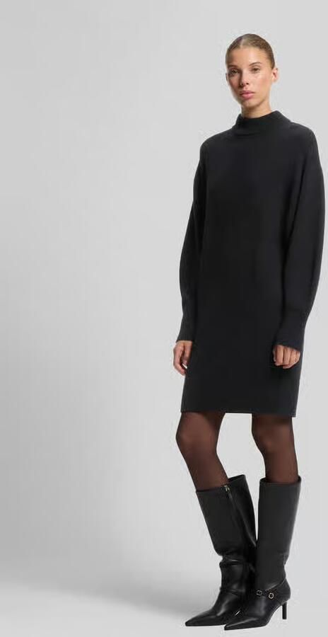 HUGO Loose fit tricotjurk van mix van wol en viscose model 'Sorelleny' - Foto 3