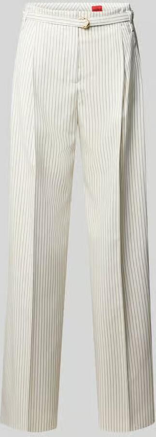 HUGO loose fit wijde broek met viscose model 'HEJULY' - Foto 2