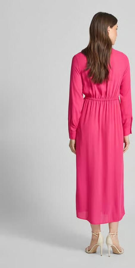 HUGO Midi-jurk met knoopdetail model 'Koventi'