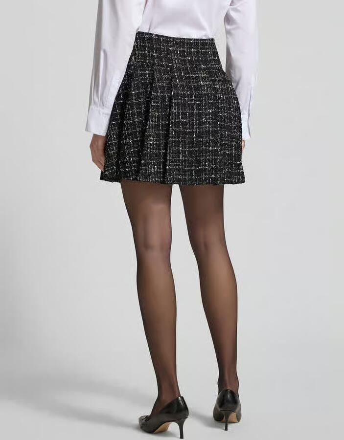 HUGO Minirok in bouclé met wol model 'RABLUMI'