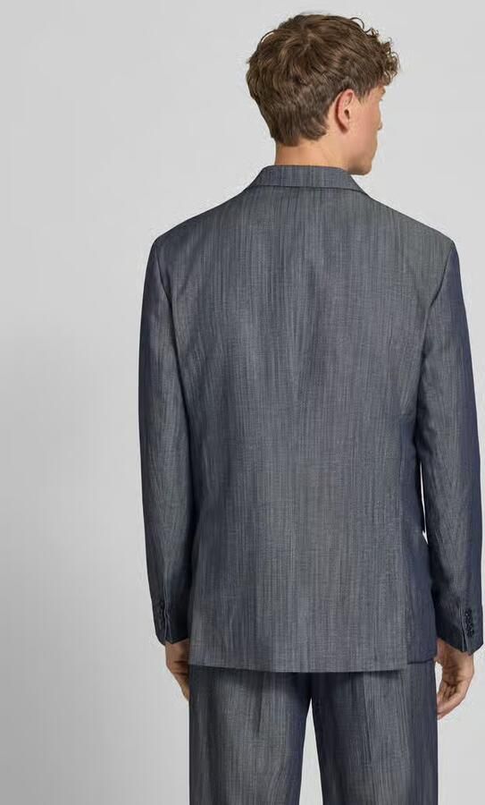 HUGO modern fit colbert van mix van scheerwol en linnen model 'KARLO243X' - Foto 4