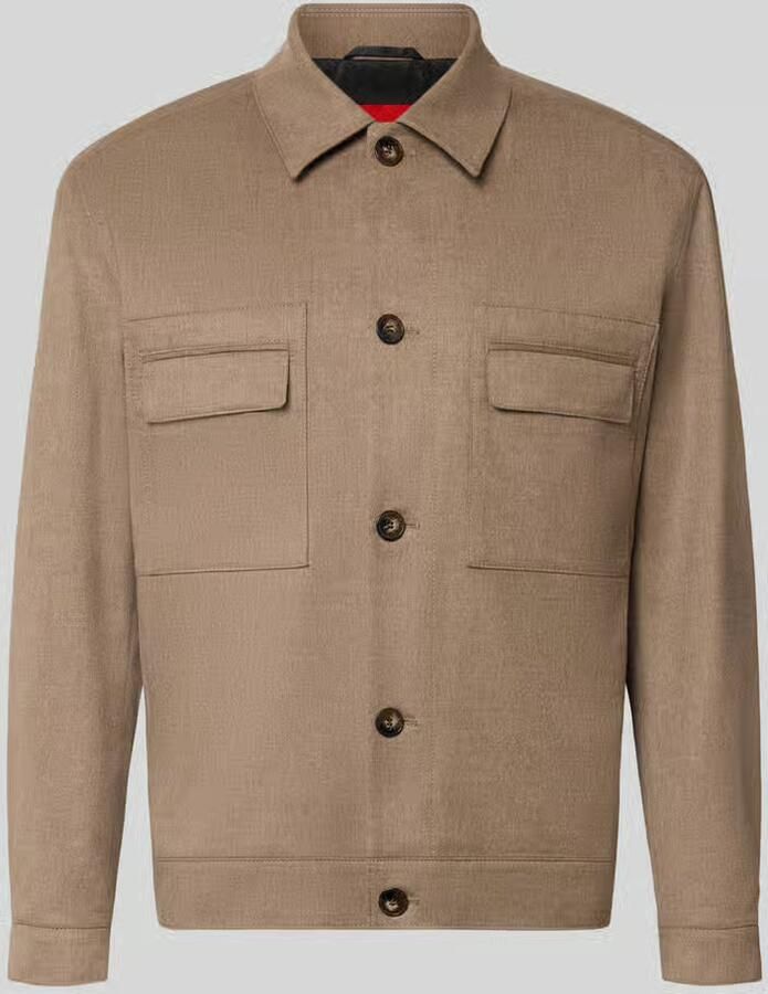 HUGO modern fit jack-overhemd met wol model 'Juliano' - Foto 2