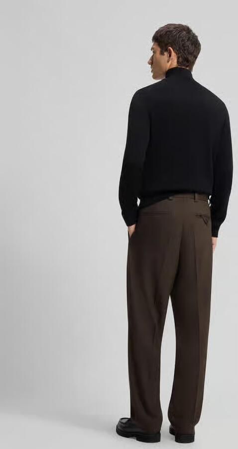 HUGO modern fit pantalon met viscose model 'Flips251X' - Foto 3