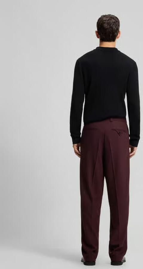 HUGO modern fit pantalon met viscose model 'Flips251X' - Foto 3