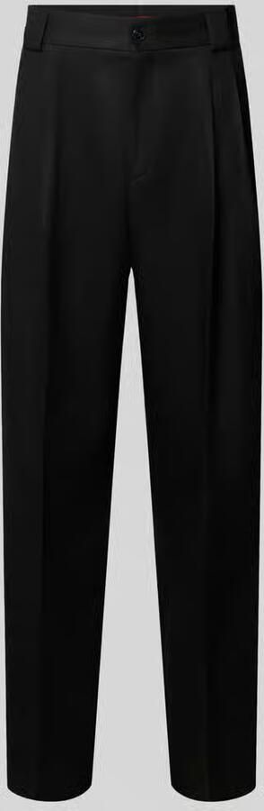 HUGO modern fit pantalon van mix van katoen en lyocell model 'Tony243X'