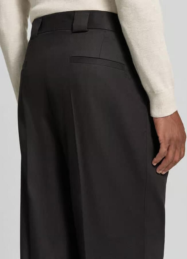 HUGO modern fit pantalon van mix van katoen en lyocell model 'Tony243X'