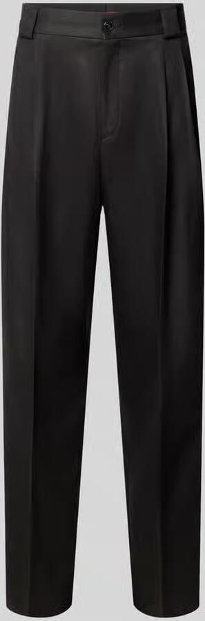 HUGO modern fit pantalon van mix van katoen en lyocell model 'Tony243X'