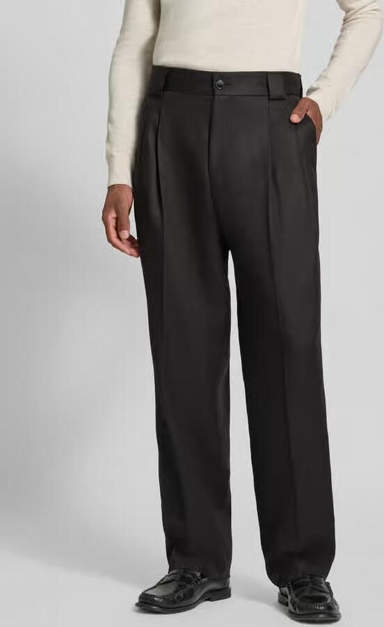 HUGO modern fit pantalon van mix van katoen en lyocell model 'Tony243X' - Foto 2