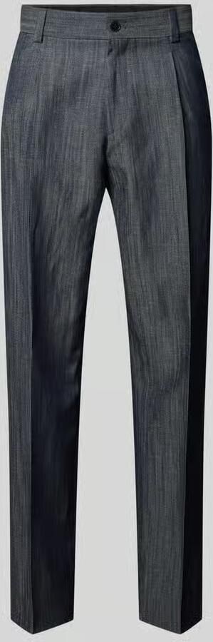HUGO modern fit pantalon van mix van scheerwol en linnen model 'FLIPS251X' - Foto 2