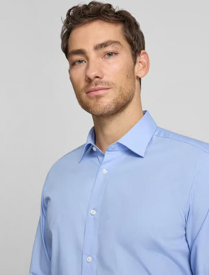 HUGO Modern fit zakelijk overhemd van puur katoen model 'VALERIO' - Foto 2