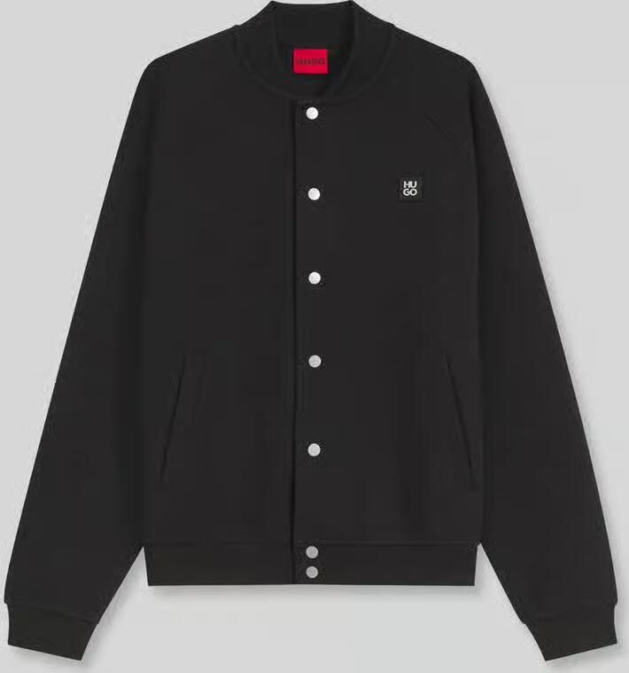 HUGO oversize fit sweatjack van katoenmix model 'Dabins'