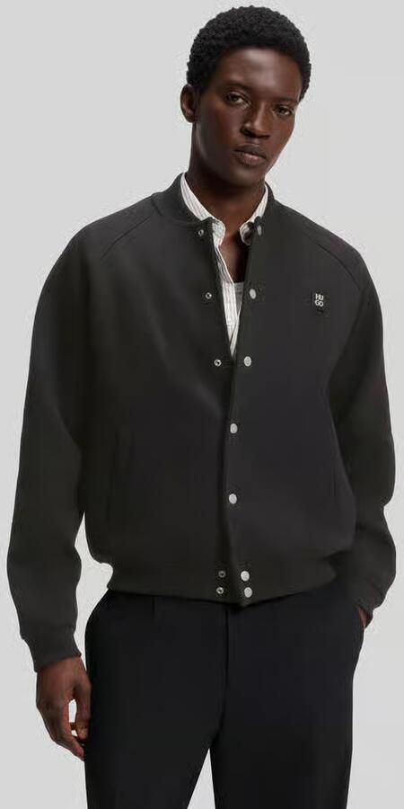 HUGO oversize fit sweatjack van katoenmix model 'Dabins' - Foto 3