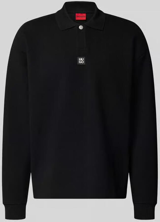 HUGO oversize fit sweatshirt van katoenmix model 'Dabins'