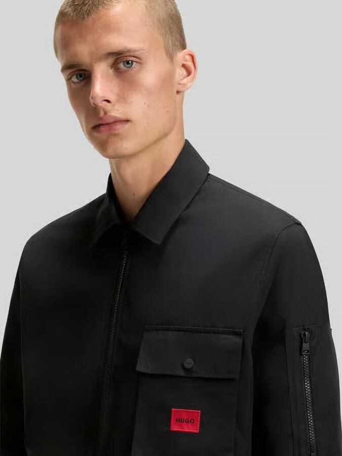 HUGO Regular fit overhemdjack met tweewegsritssluiting model 'Emmond' - Foto 3