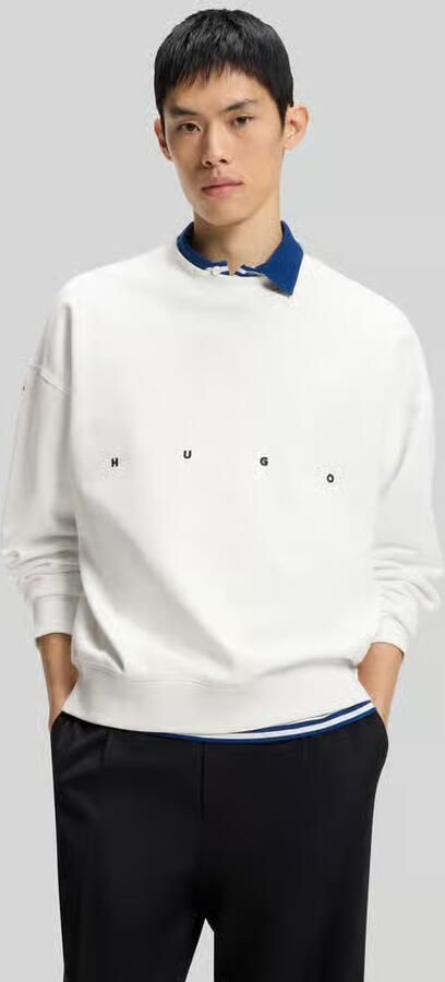HUGO Oversize sweatshirt met rug-print - Foto 3