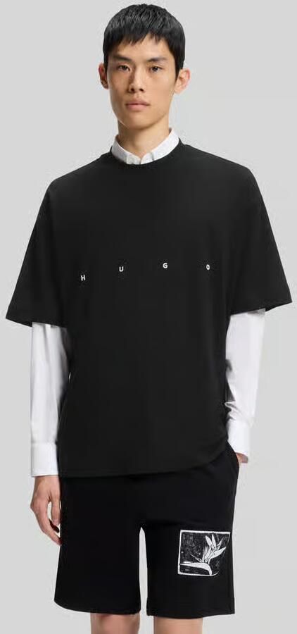 HUGO Oversize T-shirt met rugprint model 'DARISO' - Foto 3