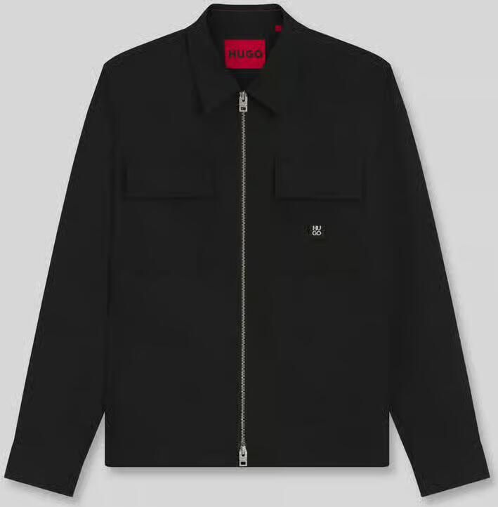 HUGO oversized fit hemjack met labeldetail model 'Elack'