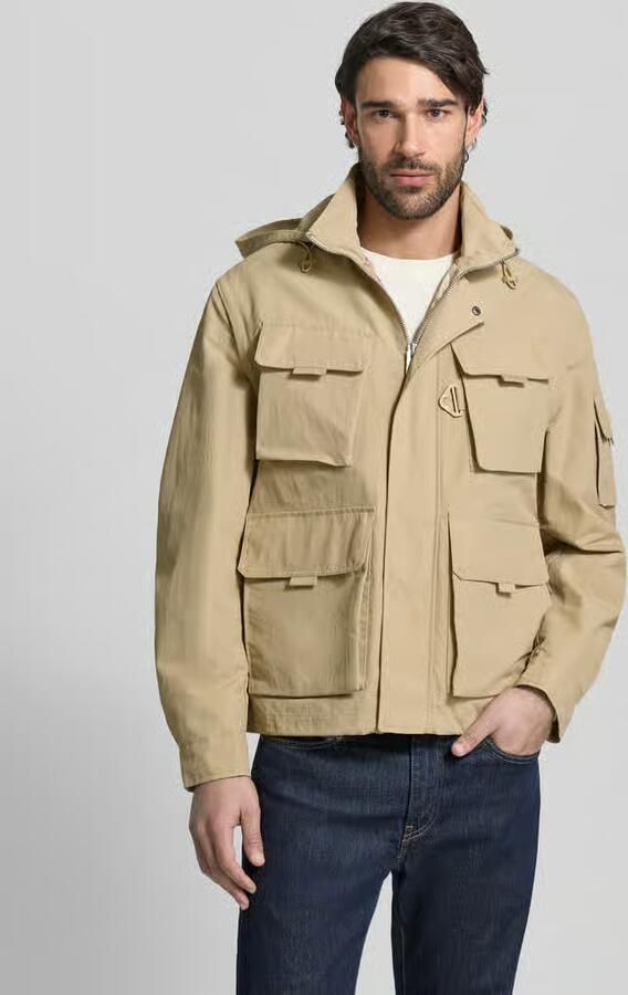 HUGO Oversized Functioneel jack met afneembare Capuchon Model 'BALTERO2611' - Foto 4
