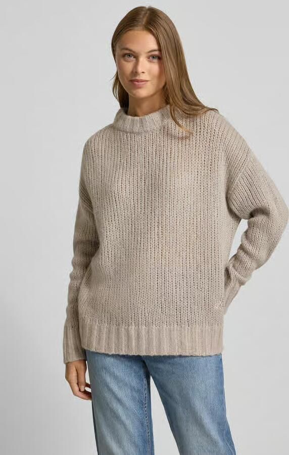 HUGO Oversized gebreide pullover met alpaca model 'SLOOSSY' - Foto 2