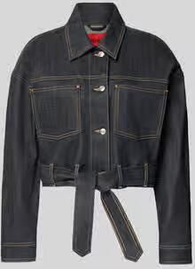 HUGO Oversized jeansjack van katoenmix model 'GALATA'