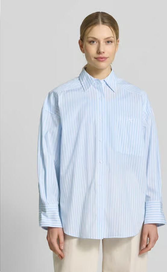 HUGO Oversized overhemdblouse van puur katoen model 'EUSTYNA' - Foto 4