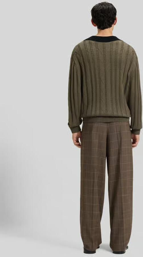 HUGO Oversized pullover van scheerwolmix