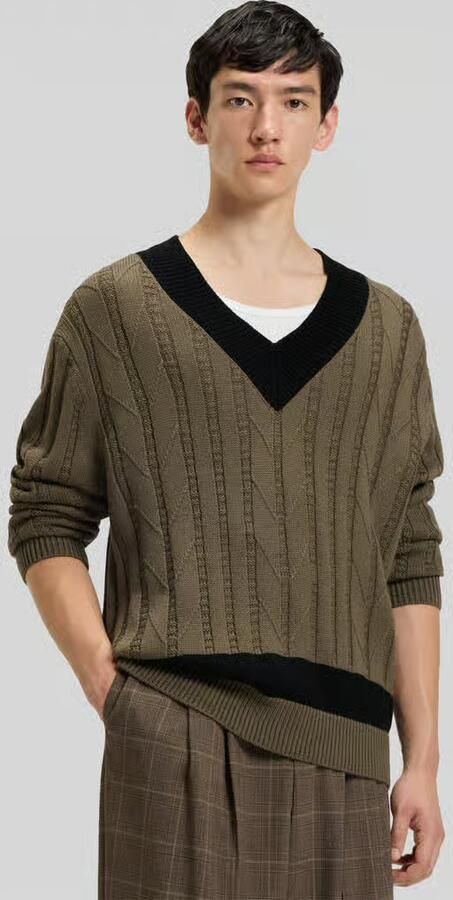 HUGO Oversized pullover van scheerwolmix - Foto 2