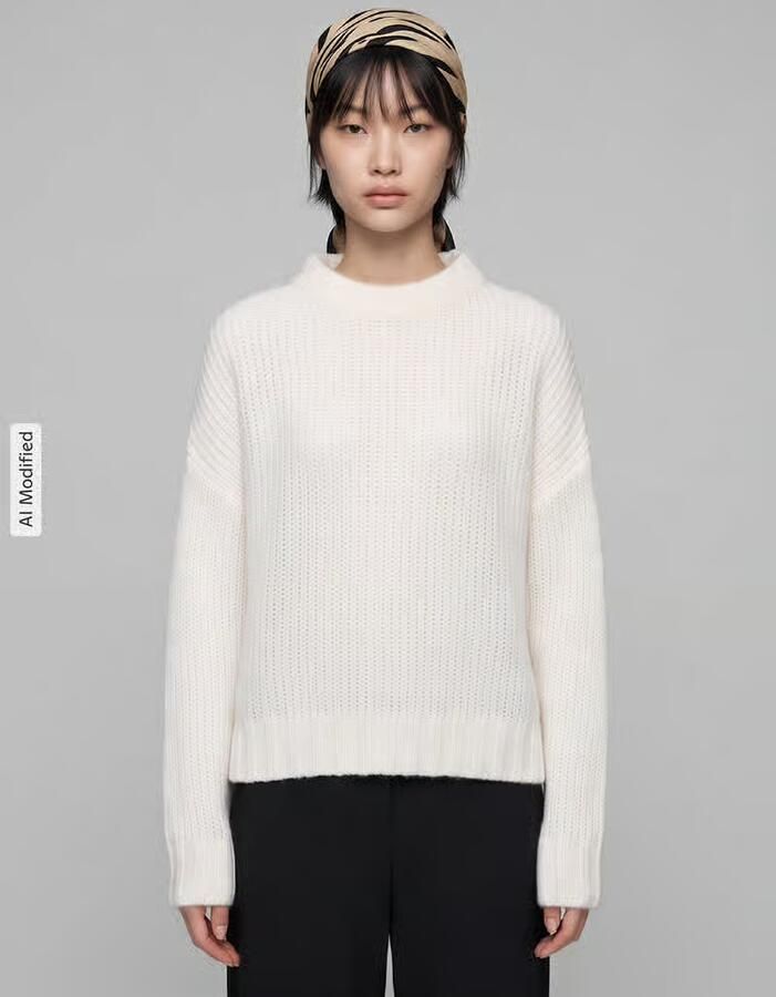 HUGO oversized pullover van wolmix met alpaca-aandeel model 'Sloossy' - Foto 2
