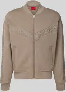 HUGO Oversized sweatjack van katoenmix model 'DROMZIP'