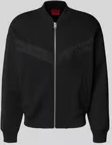 HUGO Oversized sweatjack van katoenmix model 'DROMZIP'