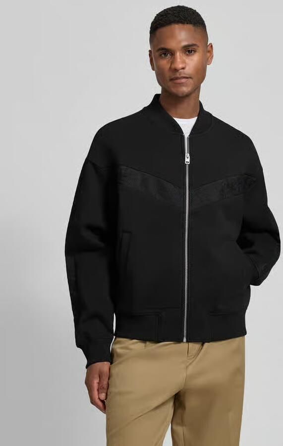 HUGO Oversized sweatjack van katoenmix model 'DROMZIP' - Foto 2