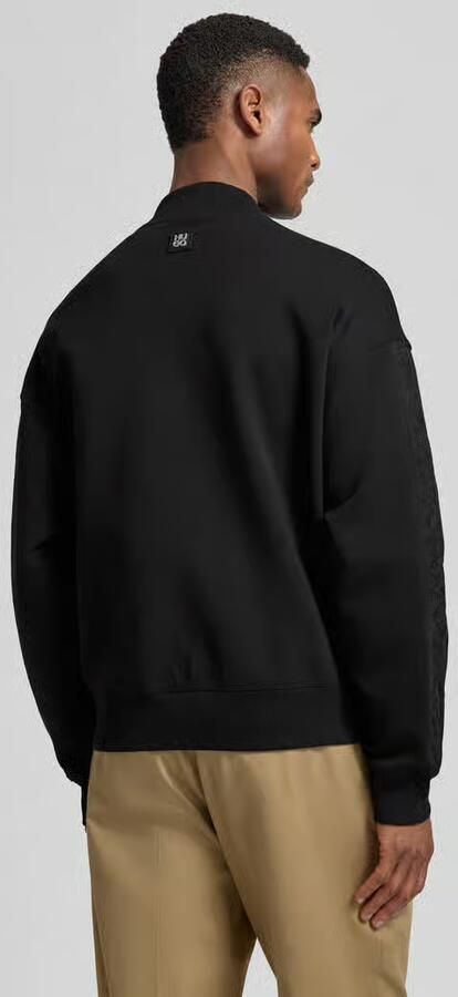 HUGO Oversized sweatjack van katoenmix model 'DROMZIP' - Foto 3