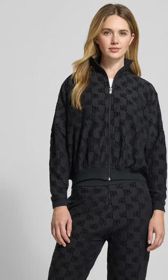 HUGO Oversized Sweatjack van katoenmix model 'TERRYMONOGRAM_JACKET' - Foto 2