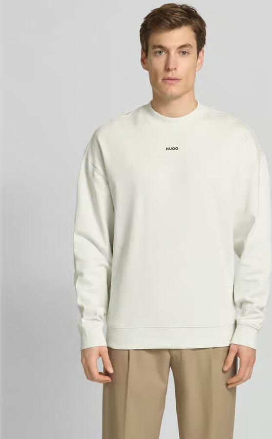 HUGO Regular fit sweatshirt van puur katoen Model 'DAPOCREW' - Foto 4