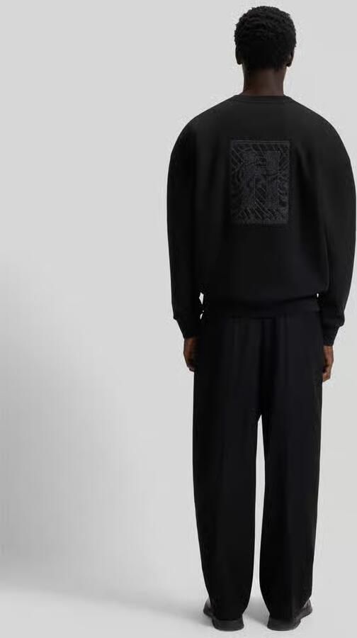 HUGO Oversized sweatshirt van katoenmix model 'DADSINO'