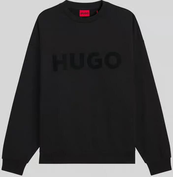 HUGO Comfort fit sweatshirt van puur katoen model 'DINEX' - Foto 2