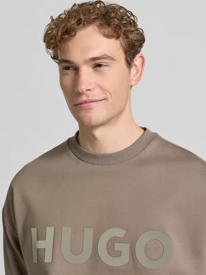 HUGO Oversized sweatshirt van puur katoen model 'DINEX'