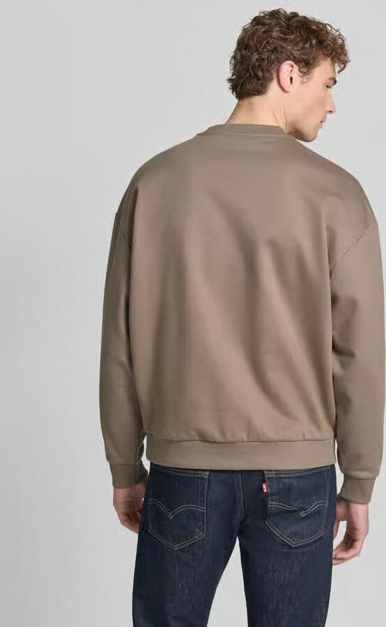 HUGO Oversized sweatshirt van puur katoen model 'DINEX'