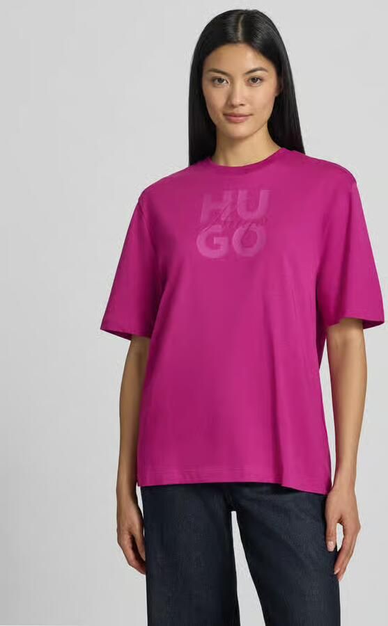 HUGO Oversized t-shirt van pure katoen model 'Dashire_5'