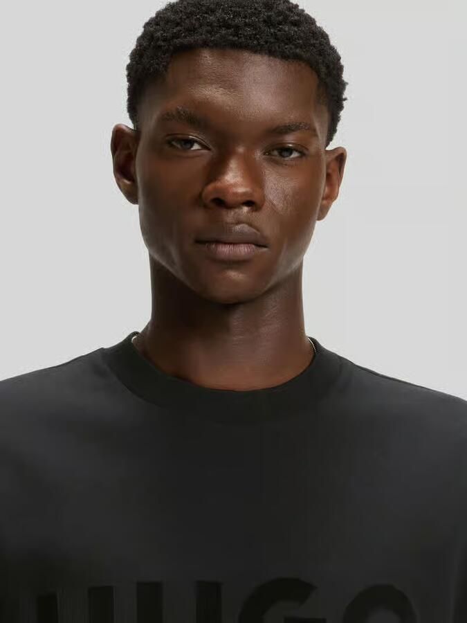 HUGO Oversized T-shirt van puur katoen model 'DINKEE' - Foto 2