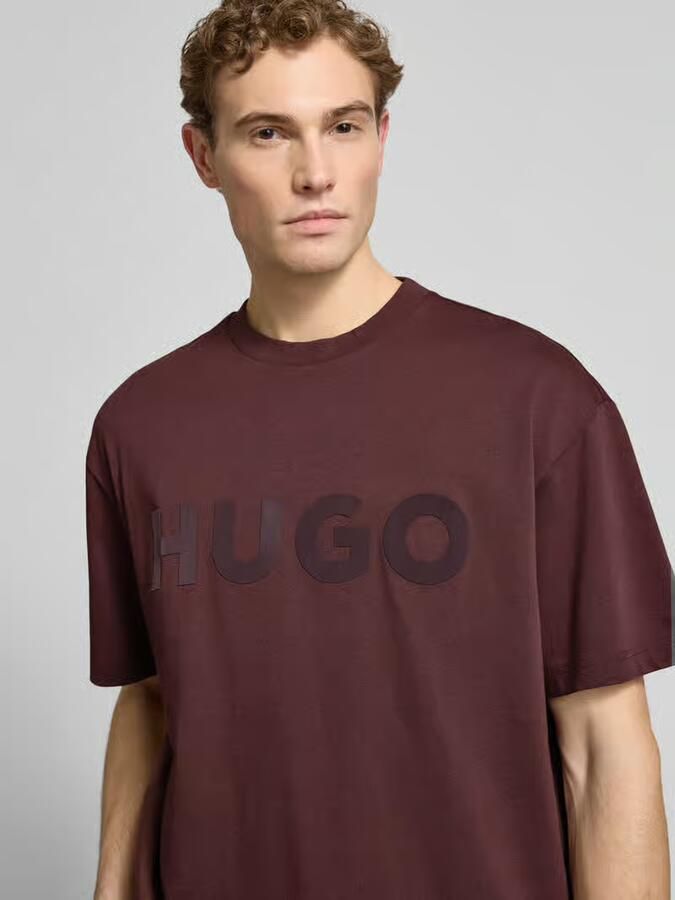 HUGO Oversized T-shirt van puur katoen model 'DINKEE' - Foto 2