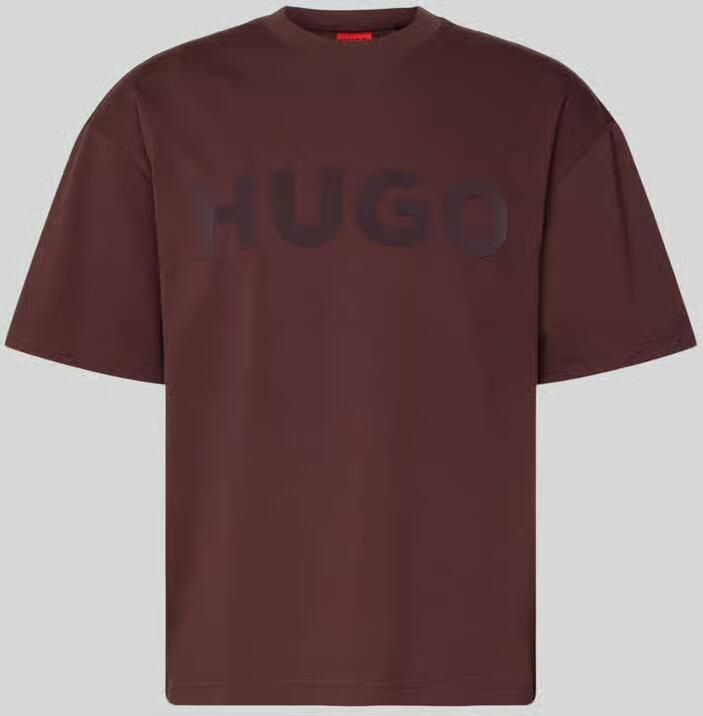 HUGO Oversized T-shirt van puur katoen model 'DINKEE'
