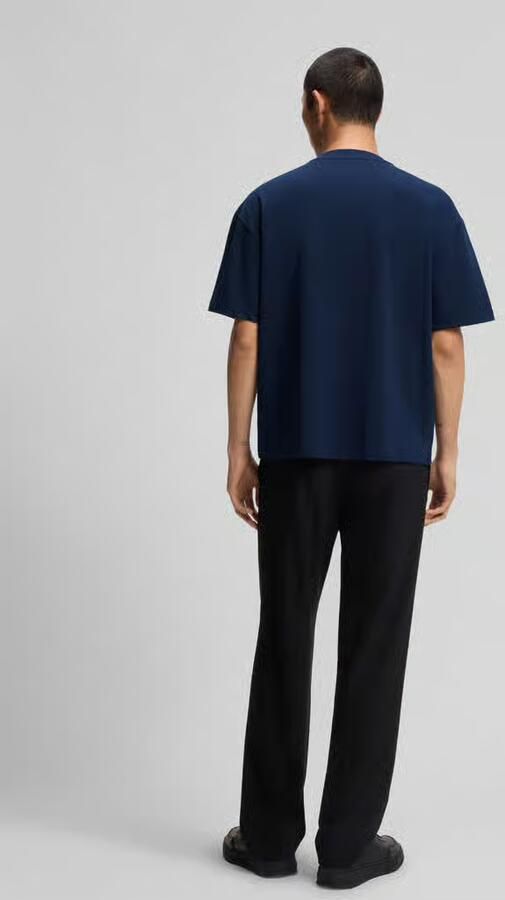 HUGO Oversized T-shirt van puur katoen model 'DINKEE'