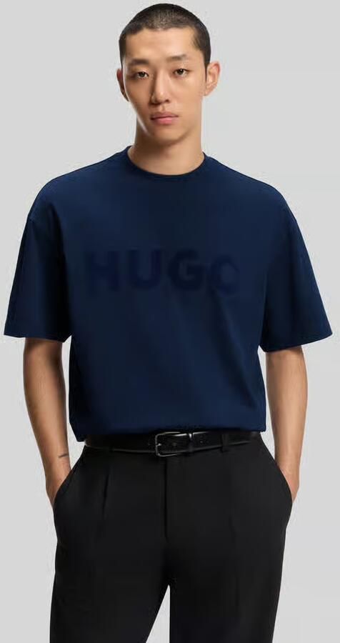 HUGO Oversized T-shirt van puur katoen model 'DINKEE' - Foto 2