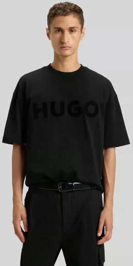 HUGO Oversized T-shirt van puur katoen model 'DINKEE' - Foto 6