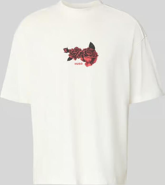 HUGO Oversized T-shirt van puur katoen model 'DOMANS' - Foto 2