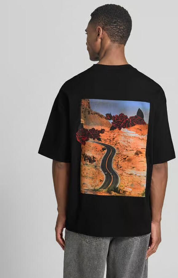 HUGO Oversized T-shirt van puur katoen model 'DOMANS' - Foto 3